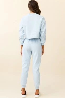 Monterey Long Sleeve Pull String Sweater Blue -Selfie Leslie Shop ZES011 BLUE 3