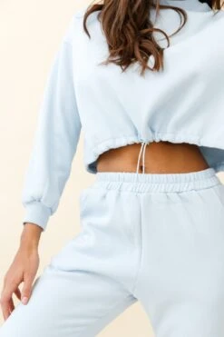 Monterey Long Sleeve Pull String Sweater Blue -Selfie Leslie Shop ZES011 BLUE 4