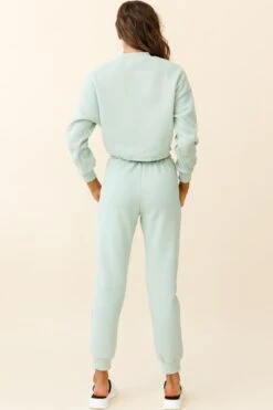 Monterey Long Sleeve Pull String Sweater Green -Selfie Leslie Shop ZES011 GREEN 3