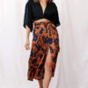 Danika Front Split Midi Culotte Pants Copper/Navy -Selfie Leslie Shop photo 1853 25122d06 navy mustard 25343d02 black