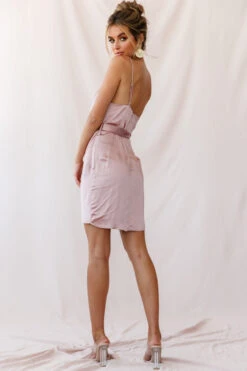 Bebe Satin Cowl Neck Wrap Dress Rose Gold 14 Bebe Satin Cowl Neck Wrap Dress Rose Gold -Selfie Leslie Shop photo 2181 62327b rose gold