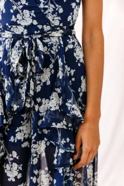 Constance Thin Strap Midi Jumpsuit Navy/White Flower 10 Constance Thin Strap Midi Jumpsuit Navy/White Flower -Selfie Leslie Shop photo 2295 25615b04 navy white