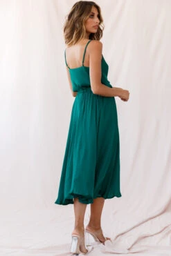 Ava Cowl Neck Drawstring Midi Dress Forest Green 10 Ava Cowl Neck Drawstring Midi Dress Forest Green -Selfie Leslie Shop photo 3554 26924b02 forest green