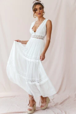 Faith Embroidered Details Maxi Dress Ivory 13 Faith Embroidered Details Maxi Dress Ivory -Selfie Leslie Shop photo 89 st0491 ivory